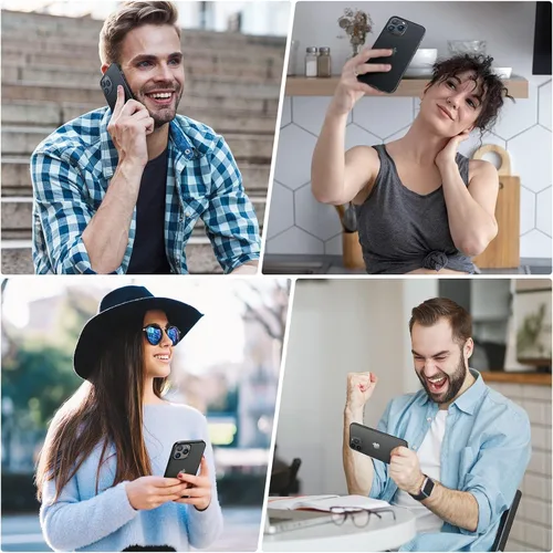 Vista 7 de ORIbox - Funda negra para iPhone 13 Pro, diseñada a prueba de golpes, funda protectora de cuerpo completo para iPhone 13 Pro de 6.1 pulgadas