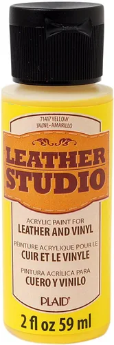 Vista 14 de Leather Studio 71411 pintura para piel de color blanco, 2 onzas