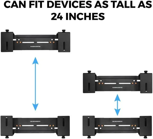 Vista 7 de HumanCentric Soporte de pared ajustable para dispositivo, caja de cable y soporte para módem, adaptador de pared ajustable para dispositivos
