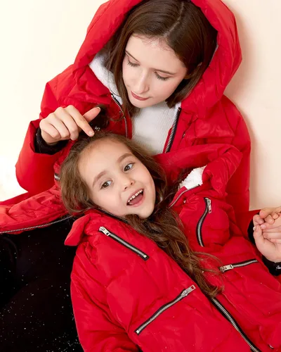 Vista 5 de Abrigo Orolay para niño, acolchado con capucha, chaqueta acolchada para niño y niña, chaqueta de invierno