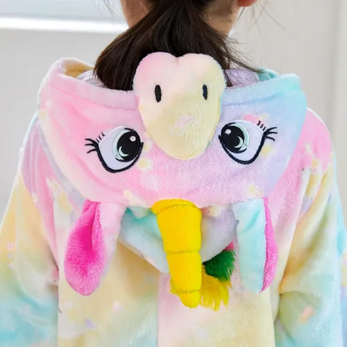Vista 4 de unicorn warrior Pijama de unicornio para niños, disfraz de Halloween, Navidad, cosplay, ropa de dormir, pijama de una pieza para niñas y niños