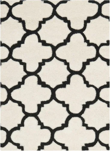 Vista 12 de SAFAVIEH Chatham Collection - Alfombra decorativa de 2 x 3 pies, color negro y marfil, lana cuadriculada enrejada hecha a mano, ideal para zonas