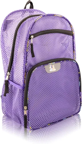 Vista 2 de Bluey - Mochila para niños Bluey y Bingo para niñas, niños, unisex Bolsa de viaje para niños pequeños, mochila ligera de malla Cordura A partir