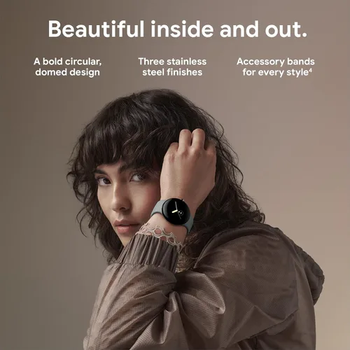 Vista 2 de Google Pixel Watch 1ª generación (modelo anterior) – Reloj inteligente Android con seguimiento de actividad Fitbit – Reloj de seguimiento