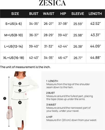 Vista 6 de ZESICA Women's 2024 Long Sleeve Sweater Dress Ribbed Knit Crew Neck Tie Waist Bodycon Slit Midi Dresses