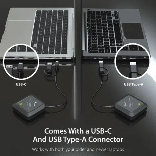Vista 5 de j5create Extensor Inalámbrico para Cámara Web USB, Micrófonos o Altavoces, Ideal para Transmisiones y Conferencias, Sin Compatibilidad