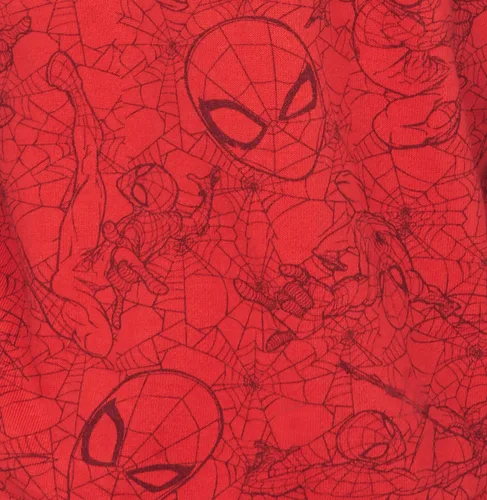 Vista 6 de Spiderman Sudadera con capucha con cremallera para niños con capucha integrada (negro o rojo), Rojo