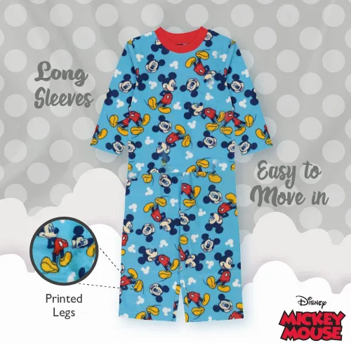 Vista 5 de Disney niños Mickey Mouse Pixar - Conjunto de pijama holgado de 5 piezas, suave y lindo para niños