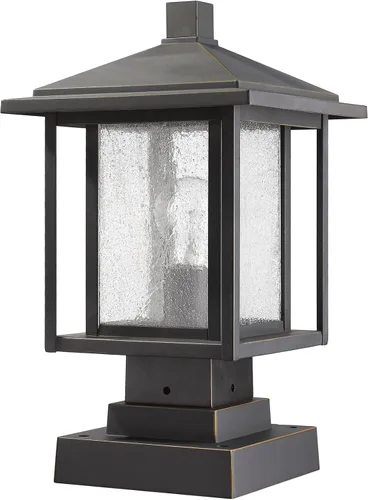Vista 2 de Z-Lite 554PHMS-SQPM Aspen Luz individual de 16 pulgadas de alto para montaje en muelle al aire libre