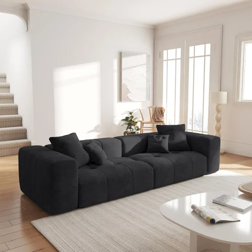 Vista 4 de JACH Sofás seccionales de 2 plazas, sofá moderno de oficina, sofá modular de dos plazas, sofá cama acogedor para apartamento, dormitorio, sala