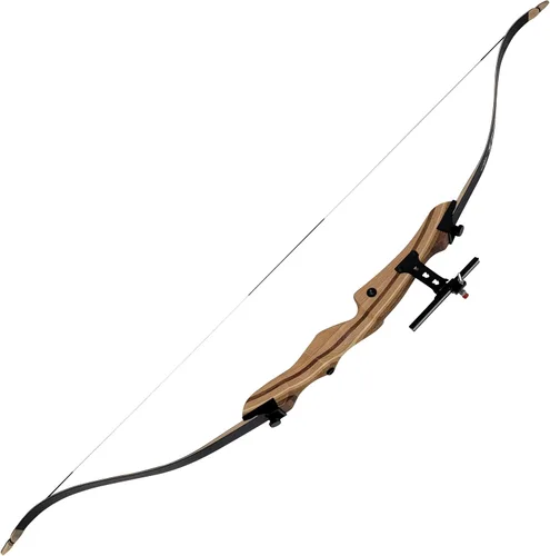 Vista 4 de SAS Spirit Jr - Arco recurvo de madera para principiantes y jóvenes, 54 pulgadas Negro