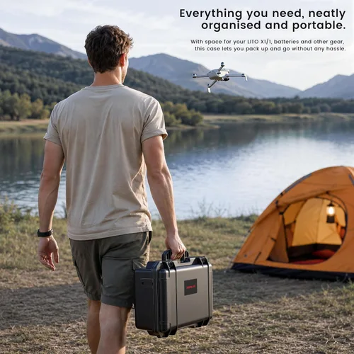 Vista 3 de Funda para DJI Lito X1/1 Accesorios,Funda impermeable de transporte para RC 2/N3