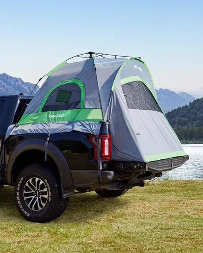 Vista 7 de Golabs Truck Bed Tent, 5-6 Ft Camping Tent, Easy Setup by Pre-Attached Pole Azul