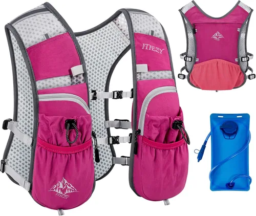 Vista 9 de Running Hydration Vest for Women Men - Waterproof Running Water Backpack Hydration Pack with 12 Pockets, Lightweight Water Vest for Hiking Trail