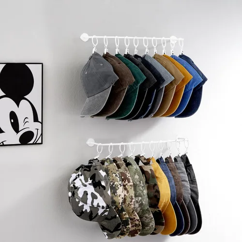Vista 12 de Organizador de sombreros para gorras de béisbol, almacenamiento de Negro