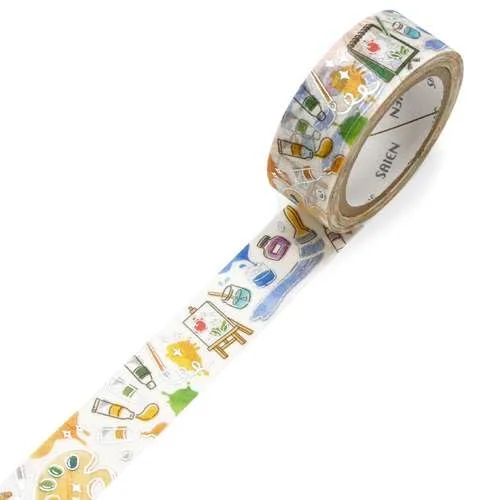 Vista 3 de Kamiiso SAIEN UR-3071 Masking Tape, Drawing Tool, 0.6 inches (15 mm) x 2.6 ft (7 m)