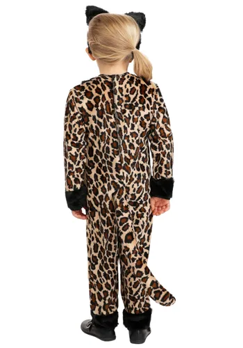 Vista 2 de Disfraz de Leopardo Saltarín para Niña Pequeña Multicolor
