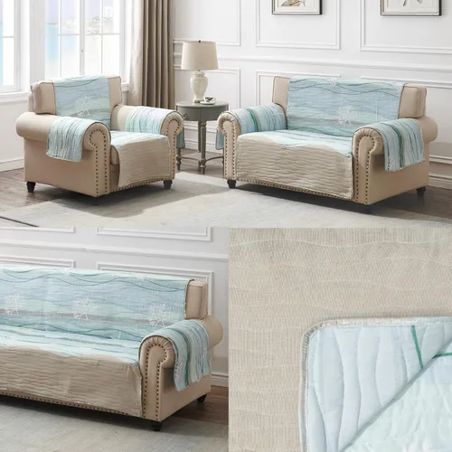Vista 3 de Greenland Home Funda reversible Maui - Protector de muebles - Sofá - Multicolor