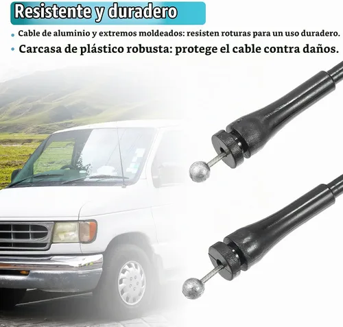 Vista 5 de X AUTOHAUX Cable de liberación del pestillo de la puerta de carga trasera