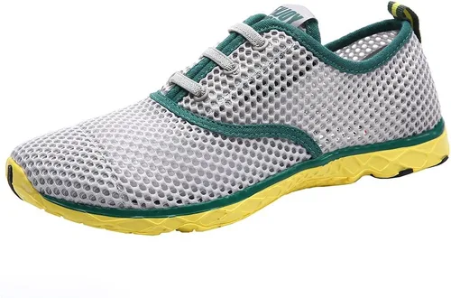 Vista 20 de ALEADER - Zapatillas acuáticas de secado rápido para hombre 1/Todo negro