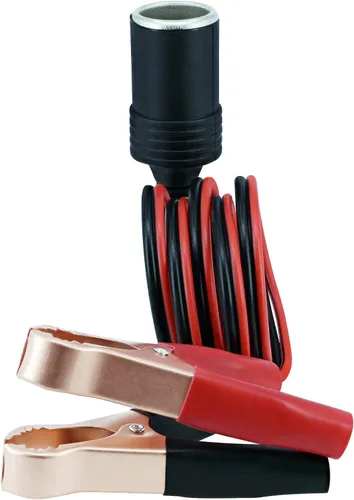 Vista 3 de 18AWG - Terminal de batería de 3 pies/3.3 ft, 12 V, adaptador hembra para encendedor de cigarrillos, cable de extensión de enchufe divisor