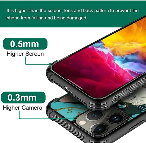Vista 345 de Funda compatible con iPhone 15, diseño de elefantes africanos, diseño increíble a prueba de golpes, antiarañazos, carcasa trasera de policarbonato