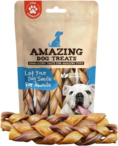 Vista 11 de Amazing Dog Treats Barra de Colágeno de 6 Pulgadas - (10 Unidades) - Barras de Colágeno para Perros - Huesos para Perros Sin Cuero