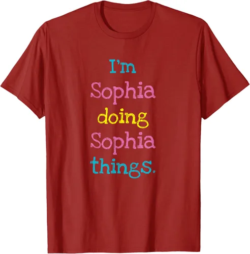 Vista 40 de Sophia - Camiseta con texto personalizado para niñas
