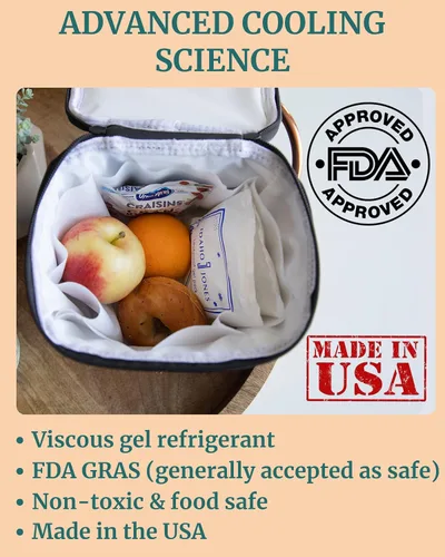 Vista 2 de Idaho Jones Bolsa de hielo de leche materna para almacenamiento de biberones, lactancia, congelador y bolsa enfriadora de leche Bolsas de hielo