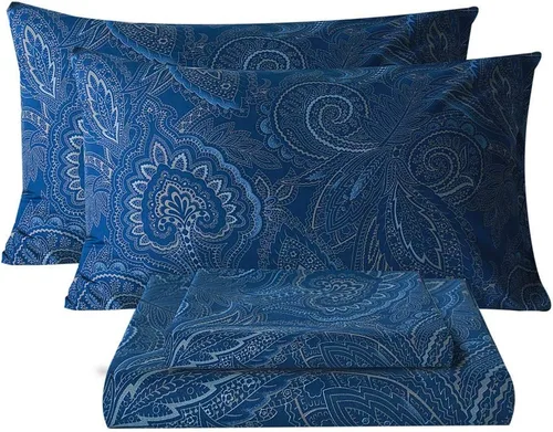 Vista 16 de Bedlifes Juego de sábanas refrescantes de 3 piezas tamaño individual con mezcla de rayón derivado de bambú, suave y transpirable, bolsillo profundo