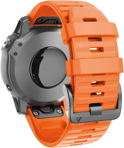 Vista 8 de ANCOOL Compatible con banda Fenix 6X/7X de 26mm Quickfit, correa de silicona suave de repuesto para relojes inteligentes Fenix 5X/Fenix 8 de Verde
