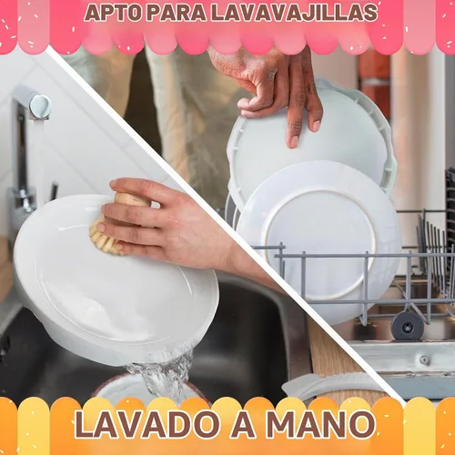 Vista 9 de Molde de silicona para mousse, molde redondo de silicona para tartas de 7.5 pulgadas de diámetro (capacidad de 33.5 onzas), fácil de usar