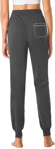 Vista 5 de SEVEGO Pantalones deportivos de algodón ligero con bolsillos con cremallera para mujer, 30323436