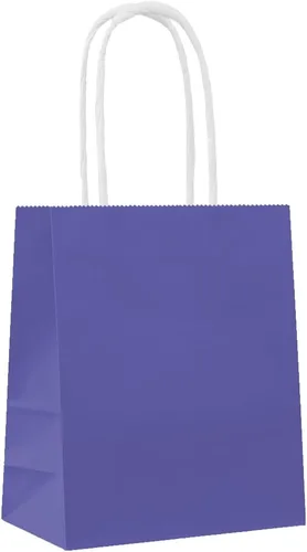 Vista 4 de Kiwi - Bolsas de papel kraft verde para fiestas, 5 pulgadas, 1 unidad, perfectas para eventos temáticos de colores y regalos