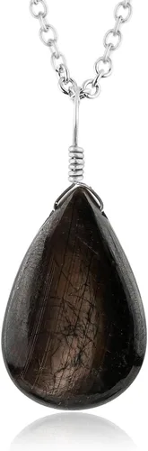Vista 16 de Collar con colgante de piedras preciosas naturales, cristales curativos, delicadas piedras de lágrima, joyería bohemia hecha a mano, piedra