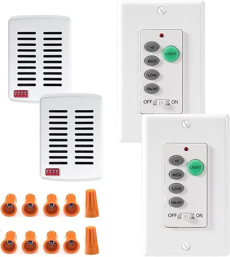 Vista 8 de Humpptom Kit de control remoto y receptor de ventilador de techo, repuesto para Hampton Bay, Hunter, Harbor Breeze, Y061-Mini versión (1 juego mini)