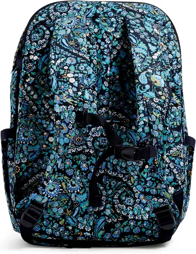 Vista 2 de Vera Bradley Mochila grande de algodón para mujer, Dreamer Paisley - Algodón reciclado