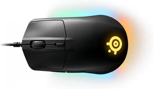 Vista 2 de SteelSeries Rival 3 - Mouse para juegos - Sensor óptico TrueMove Core de 8,500 CPI - 6 botones programables - Botones de gatillo divididos (renovado)