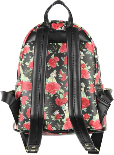 Vista 3 de Loungefly Disney Beauty And The Beast Belle Roses - Mini mochila Negro - Mochila de día