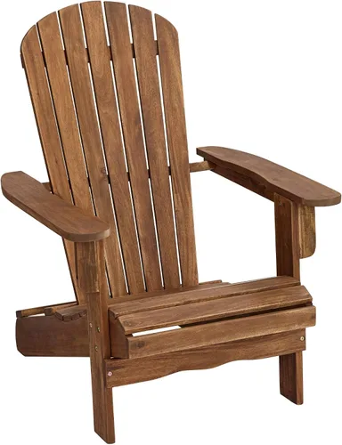 Vista 3 de Teal Island Designs Cape Cod - Silla Adirondack de madera natural