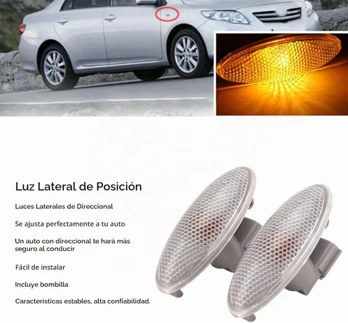 Vista 2 de 2 piezas de luz de marcador lateral ámbar de repuesto para AURIS 2007-2010, para 2007-2010, para 2006-2009, para 2006-2011