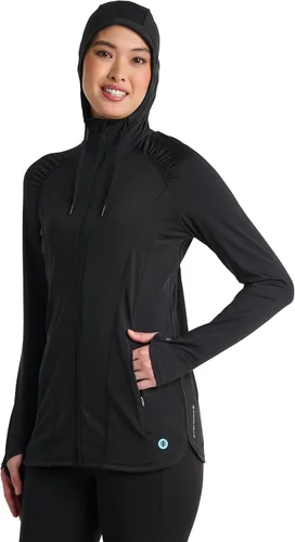 Vista 2 de Coolibar Chaqueta con cremallera completa para mujer - Protección solar UPF 50+ - Astir