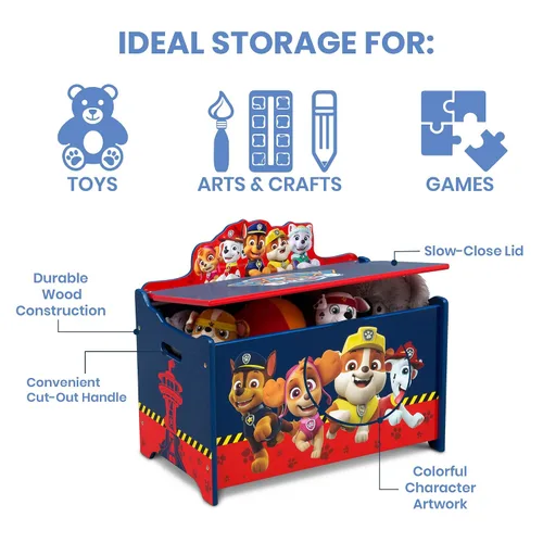 Vista 4 de Delta Children - Caja de juguetes Deluxe, PAW Patrol