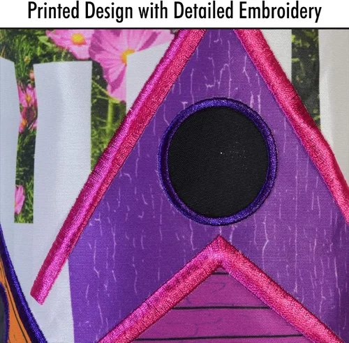 Vista 4 de In the Breeze 5072 — Birdhouse Garden 40 pulgadas Windsock — Decoración colorida para colgar al aire libre