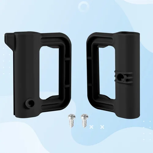 Vista 3 de Piezas de repuesto retráctiles para puerta de bebé, para puertas de malla, perro retráctil, incluye pestillos tornillos de soporte de montaje, kit