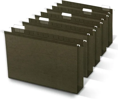 Vista 2 de Office Depot 406090OD - Carpetas colgantes con fondo de caja, 2 pulgadas de expansión, tamaño legal, verde estándar, paquete de 25