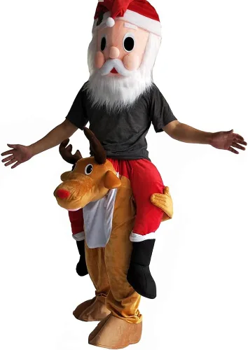 Vista 3 de Disfraz de Papá Noel para llevar en mí con hombros