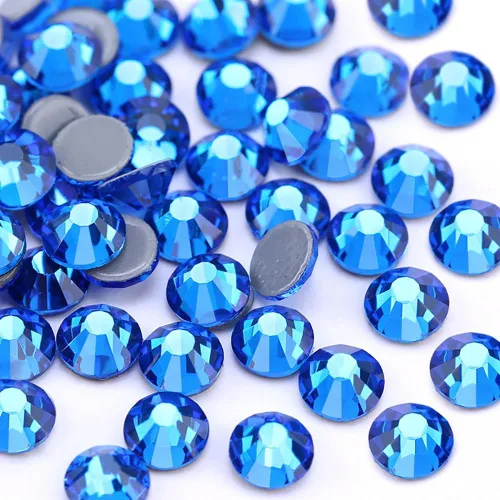 Vista 16 de Jollin Hot Fix - Diamantes de imitación de cristal con parte trasera plana, gemas de diamantes de imitación de 0.079 pulgadas