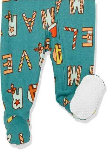 Vista 35 de Amazon Essentials Disney Marvel Star Wars - Pijama unisex de algodón con pies para bebés y niños pequeños, paquete múltiple
