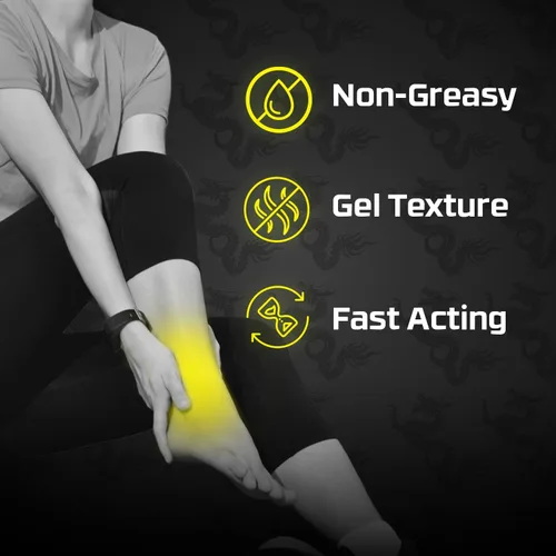 Vista 3 de Dragon Gel para aliviar el dolor con árnica, crema de moretones extra fuerte, relajante muscular, alivio del dolor de rodilla, crema de árnica
